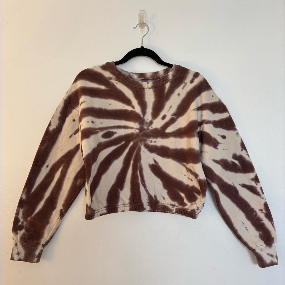 Brown Tie Dye Sweatshirt